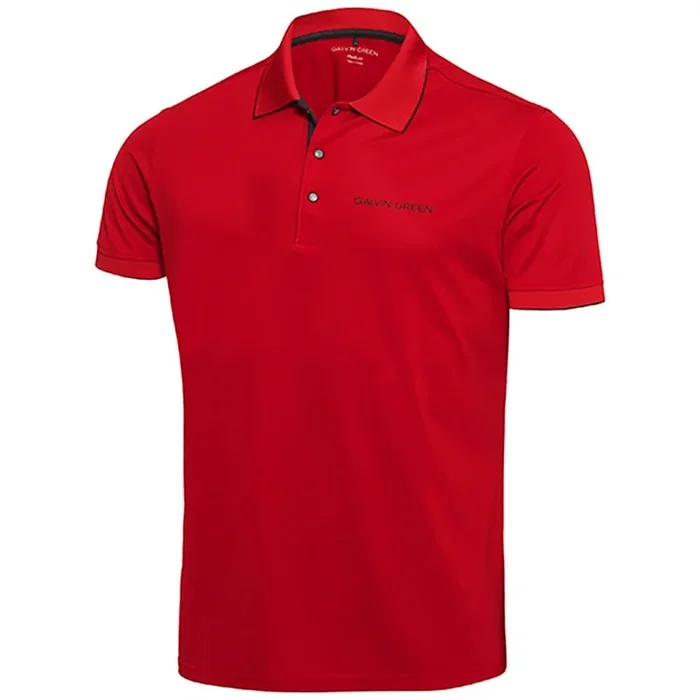 Galvin Green Marty Tour Edition Golf Polo Shirt – Red
