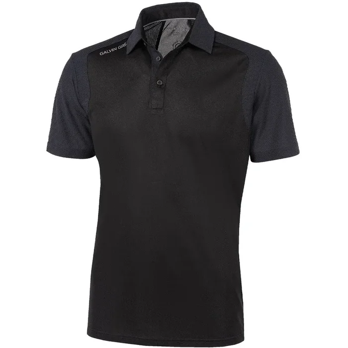 Galvin Green Massimo Ventil8+ Polo Shirt – Black/Black