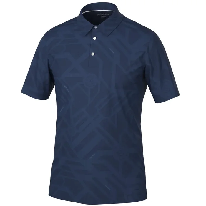 Galvin Green Maze Polo Shirt – Navy