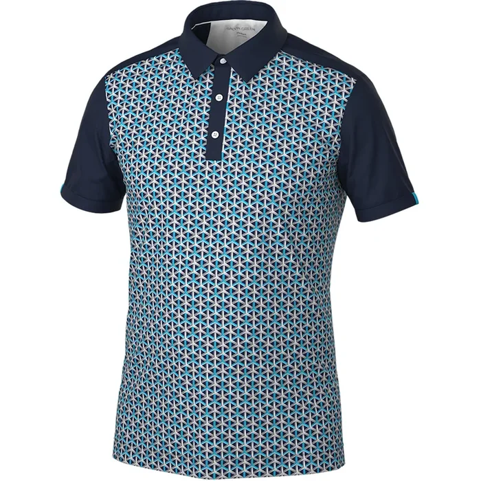 Galvin Green Mio Polo Shirt – Aqua/Navy