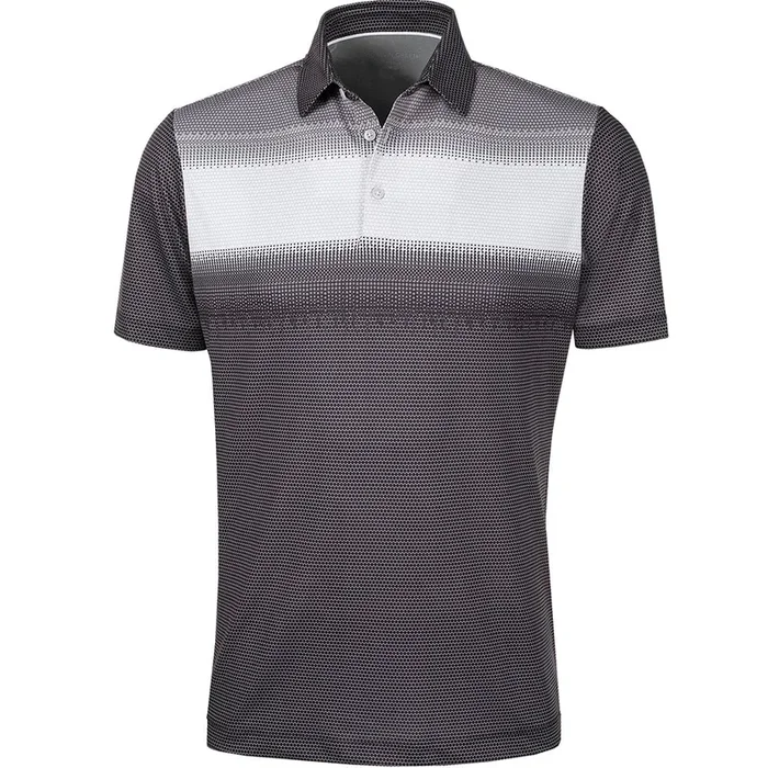 Galvin Green Mirca Ventil8+ Polo Shirt – Black/White/Sharkskin