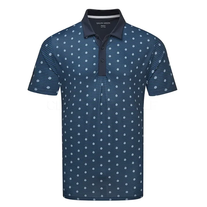 Galvin Green Monty Ventil8 Plus Golf Polo Navy/White – SS21 Men