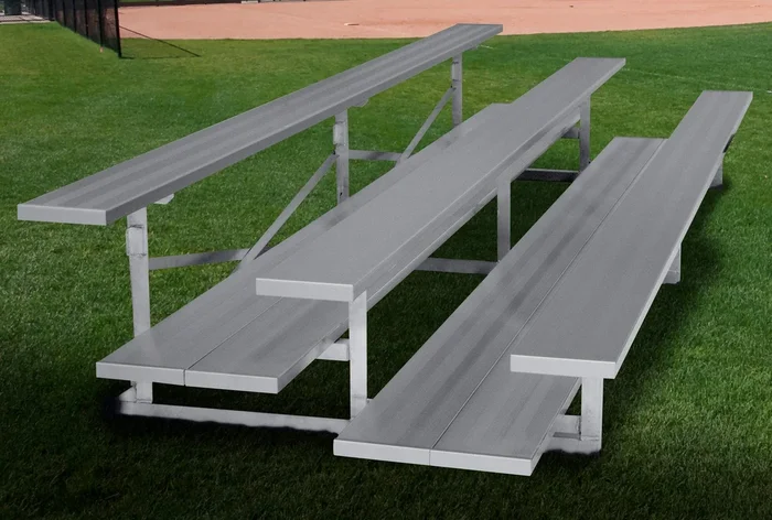 Gared 3-Row Low Rise Fixed Spectator Stationary Bleacher