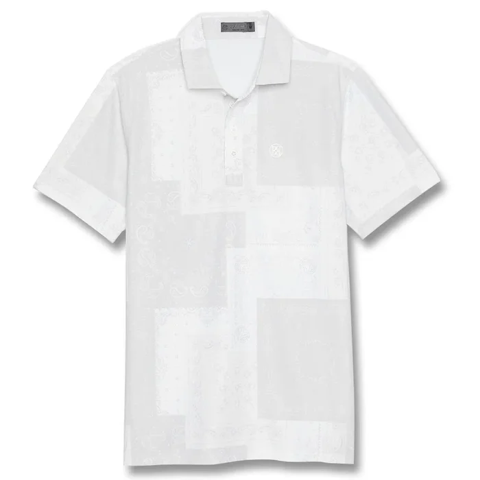 Gfore Bandana Tech Pique Golf Polo Snow – 23 Men