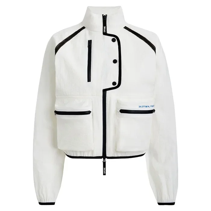 Gfore Contrast Stretch Cropped OPS Windbreaker Golf Jacket Snow – FA24 Women
