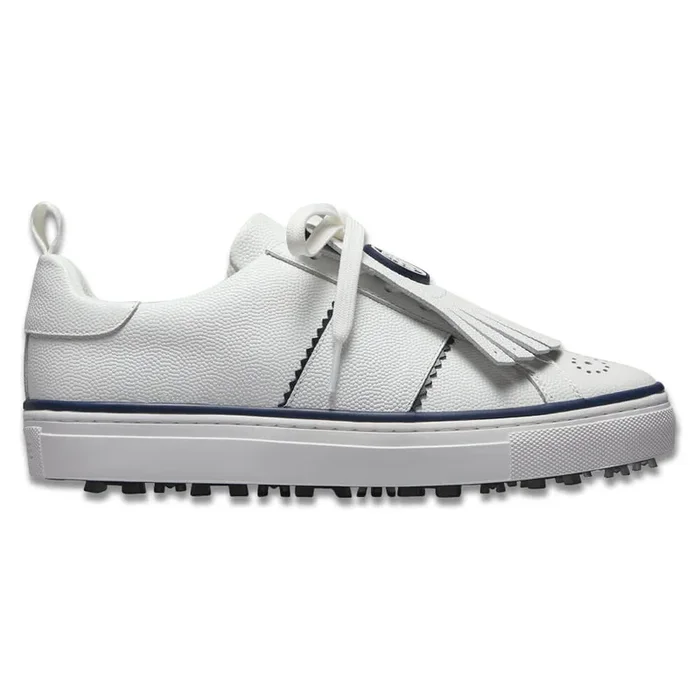 Gfore Durf Saddle Stripe Leather Golf Shoes Snow/Twilight – SP25 Women