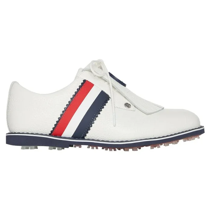 Gfore Gallivanter Pebble Leather Kiltie Spikeless Golf Shoes Snow – 23 Women