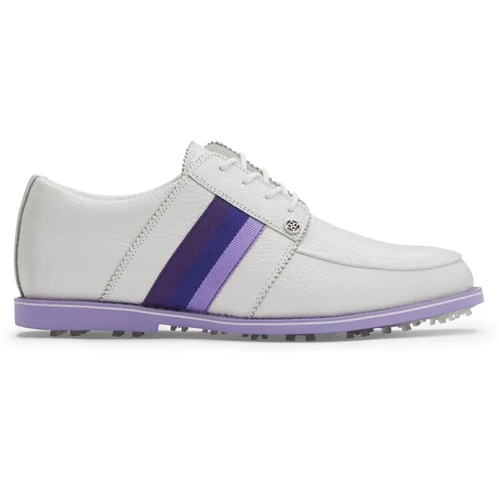 Gfore Grosgrain Gallivanter Spikeless Golf Shoes Snow/Amethyst – 22 Women