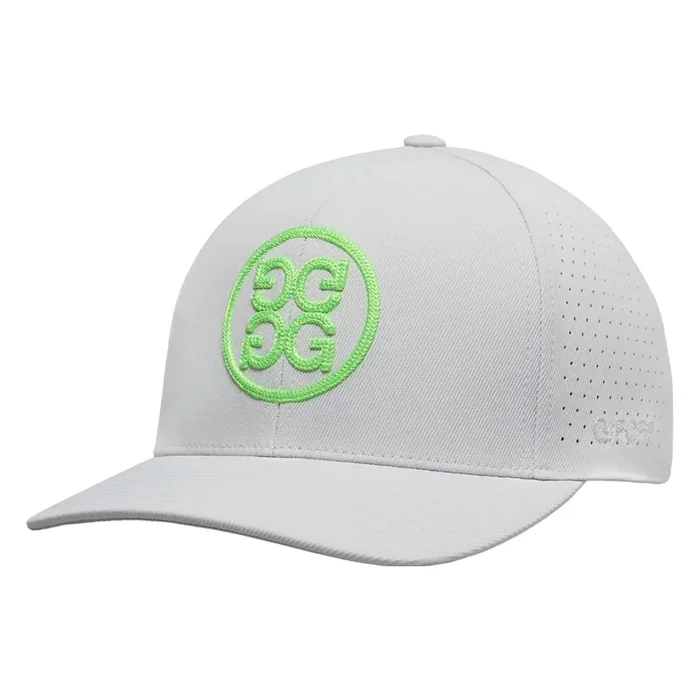 Gfore Perforated Circle G’s Ripstop Snapback Golf Cap Nimbus/Gecko – SP25 Men