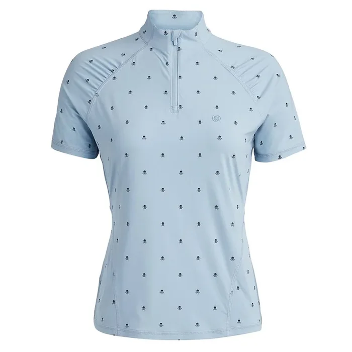 Gfore Skull & T’s Silky Tech Nylon Golf Pullover Drizzle – FA23 Women