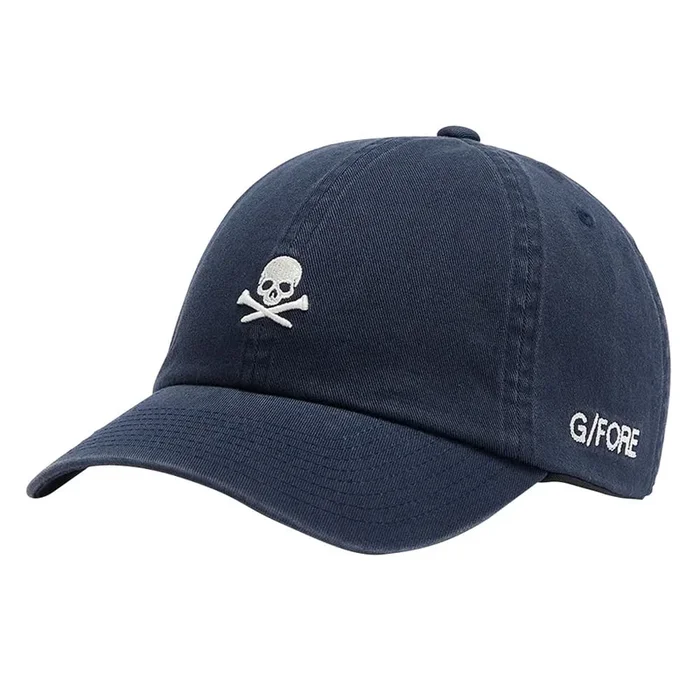 Gfore Skull & Tees Cotton Twill Relaxed Fit Snapback Golf Cap Twilight – 24 Men