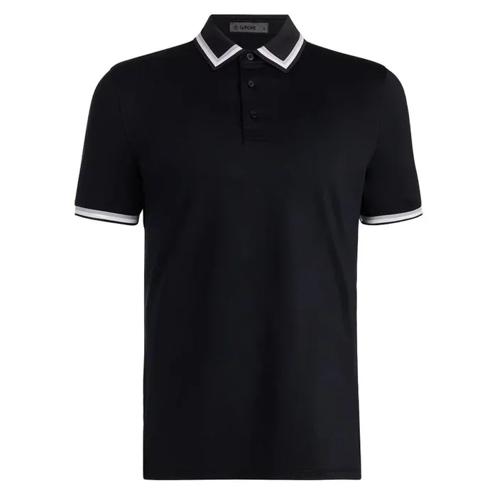 Gfore Tux Tech Jersey Golf Polo Onyx – 24 Men