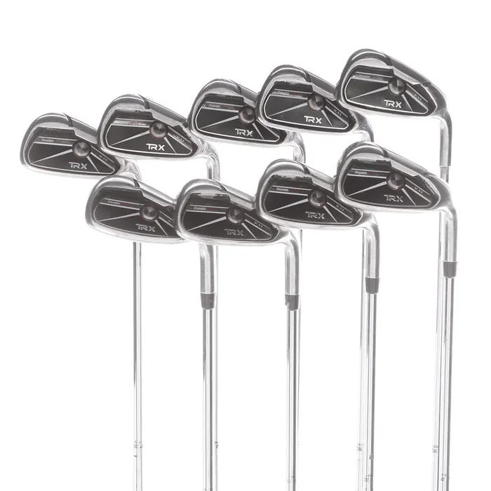 Giga Golf TRX V11 Steel Mens Right Hand Irons 3-SW Stiff – True Temper Feather Flight Giga Golf