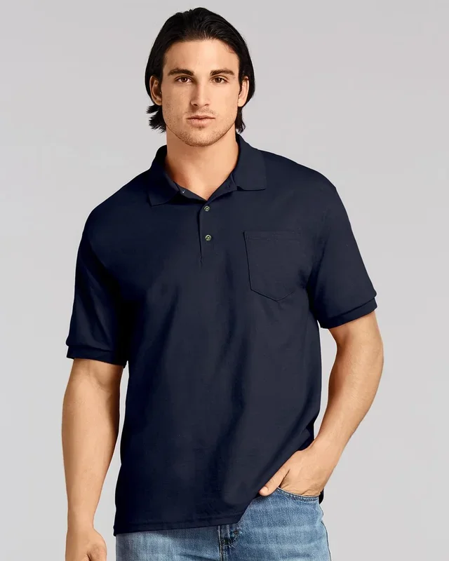 Gildan Men’s DryBlend Jersey Pocket Polo