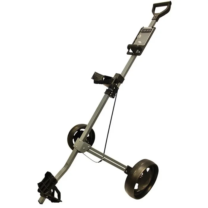 Glide-Tek 2-Wheel Pull Trolley – Silver/ Gunmetal Black 2.0