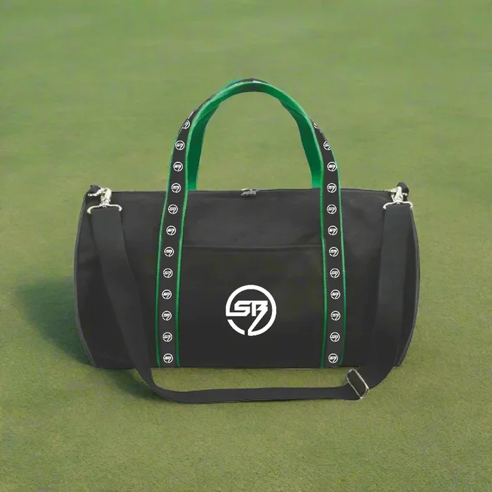 Golf Duffel Bag with Motif Ribbon