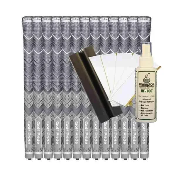 Golf Pride MCC Plus4 Standard Grey (13pcs + Golf Grip Kit)
