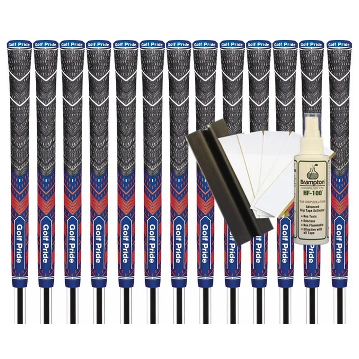 Golf Pride MCC Plus4 Teams Midsize Grip (Navy/Orange) – 13pcs + Golf Grip Kit