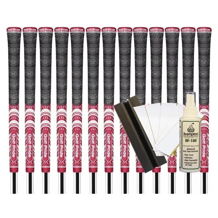 Golf Pride MCC Teams Standard Grip – DARK RED/WHITE (13pcs + Golf Grip Kit) (Copy)