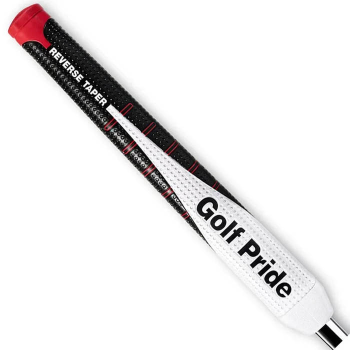 Golf Pride Reverse Taper Flat Medium Putter Grip – Black/White/Red