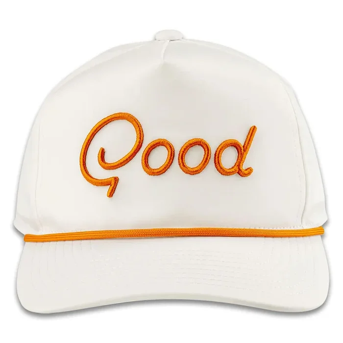 GoodGood Golf Austin Rope Golf Cap White/Orange – FA25 Men