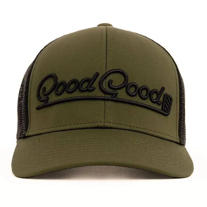 GoodGood Golf Stance Trucker Golf Cap Khaki/Black – 24 Men