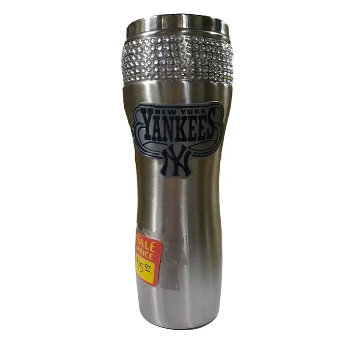 Great American GA-211926 Yankees Bling Travel Mug Stainless
