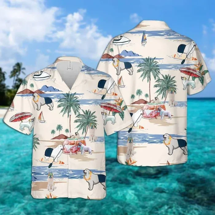 Great Pryrenees Summer Beach Hawaiian Shirt – For Men and Women – Fanshubus – Fanshubus.com