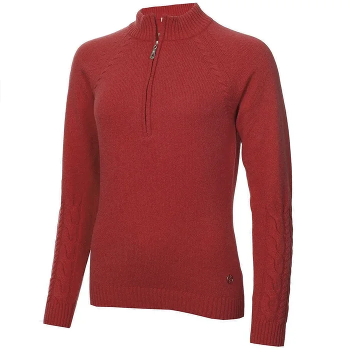 Green Lamb GIGI Superwool Half Zip Sweater – Watermelon
