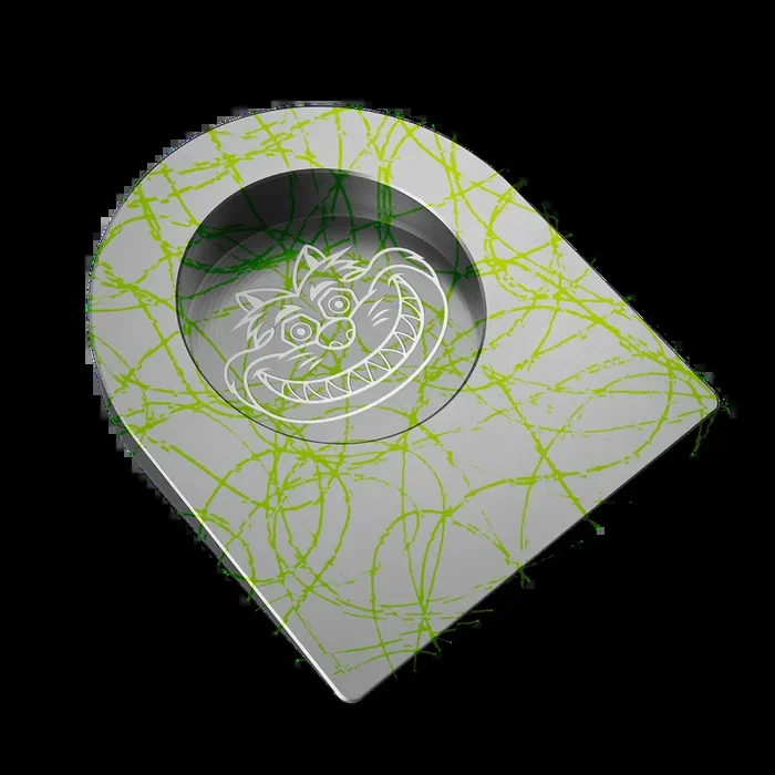 Green Splatter Fat Cat Putting Cup