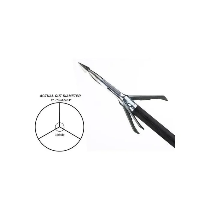 Grim Reaper Broadheads Pro Series Whitetail Special 100gr 3 Blade 2″ Cut