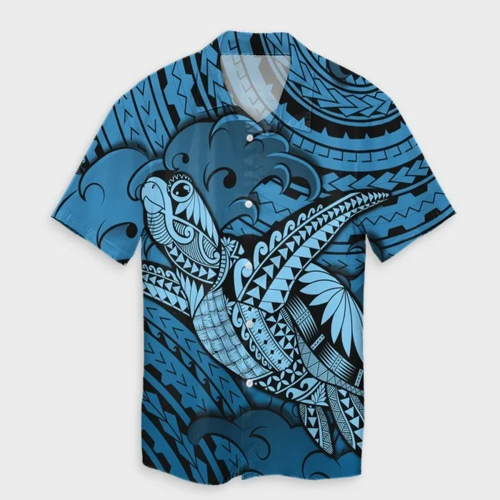 Hawaii Turtle Wave Hawaiian Shirt – News Style Pastel – AH- For men and women – Fanshubus – Fanshubus.com