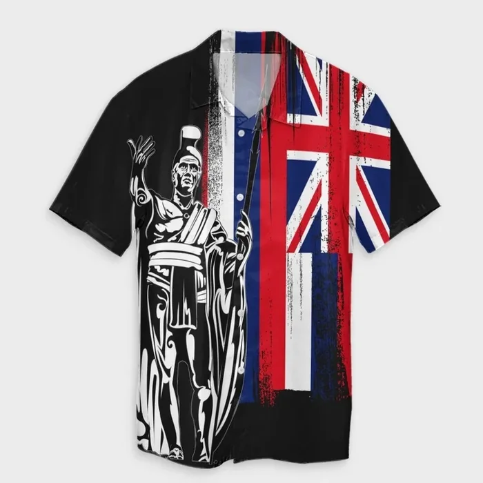 Hawaiian Hawaii King Flag Hawaiian Shirt . – Fanshubus.com