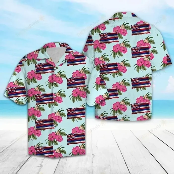 Hawaiian Hibiscus Flower Colorful Best Design Hawaiian Shirt- For men and women – Fanshubus – Fanshubus.com