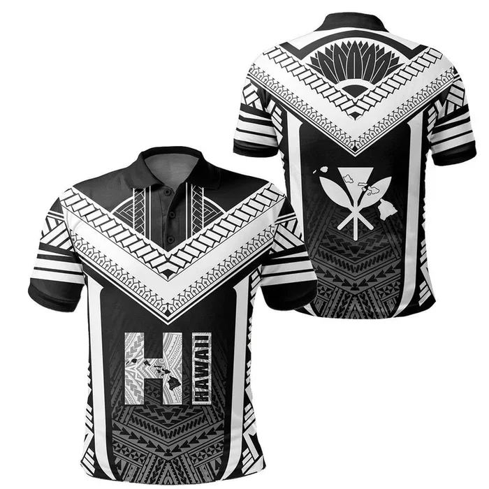 Hawaiian Kanaka Polo Shirt Active White- For men and women – Fanshubus – Fanshubus.com