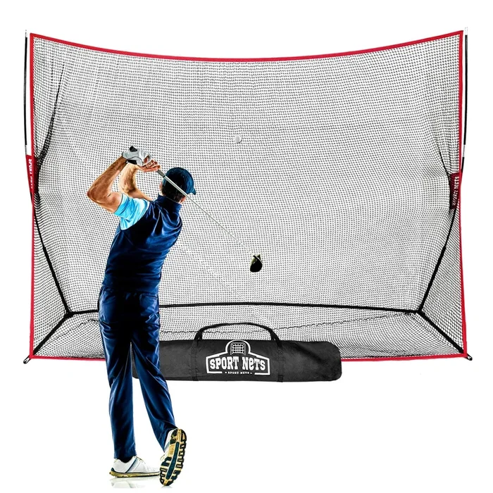 Heavy Duty 10×7 Golf Hitting Net – Perfect Golf Practice Net. Use Indoor, Outdoor, Garage, Backyard, Or In Any Open Field