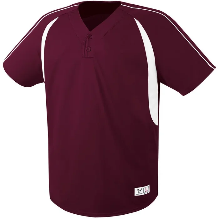 High Five Youth Impact Two-Button Baseball Jersey