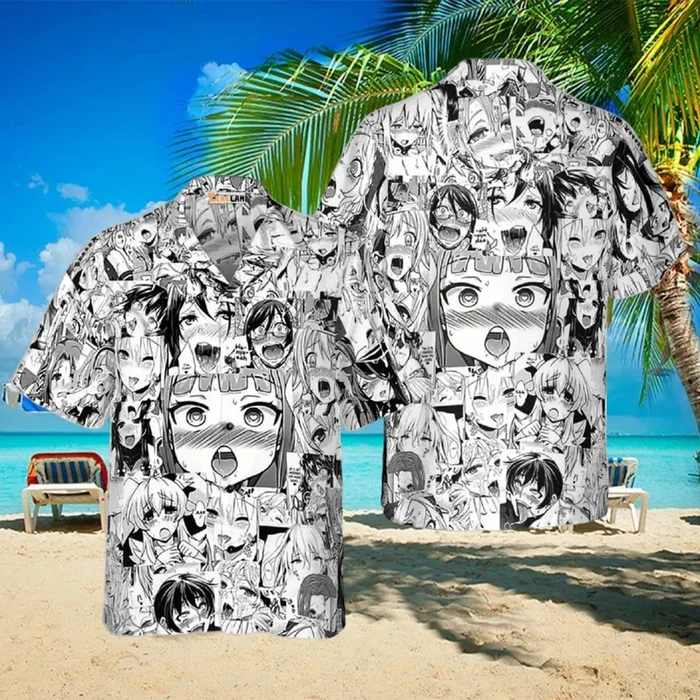 Hot Chick Anime Hawaiian Shirt Hentai Hawaiian Shirt – Fanshubus – Fanshubus.com