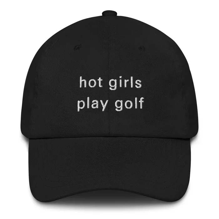 Hot Girl Hat (White Embroidery)