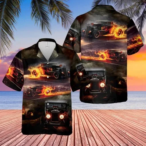 Hot Rode Hawaiian Shirt | For Men & Women | Adult |- For men and women – Fanshubus – Fanshubus.com