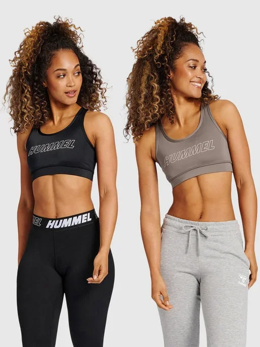 Hummel Women’s Te Tola Sports Bra 2-Pack