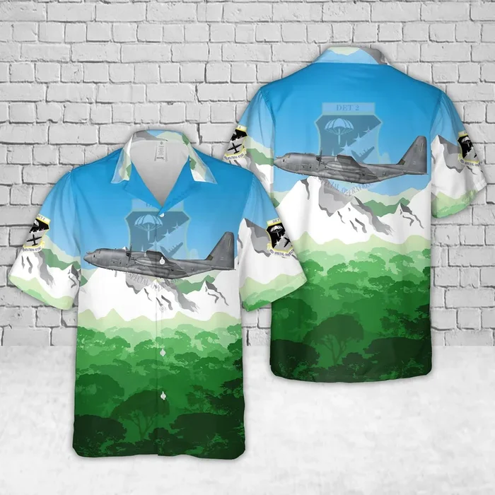 Hurlburt Field, Florida, US Air Force 08-5697, MC-130J Commando II CR-2, 492nd SOTRG Det 2 Hawaiian Shirt – Fanshubus.com