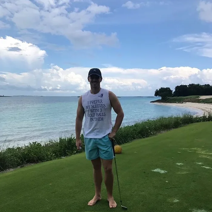 I Prefer My Sleeves With 3 Golf Balls In Them Tank Top