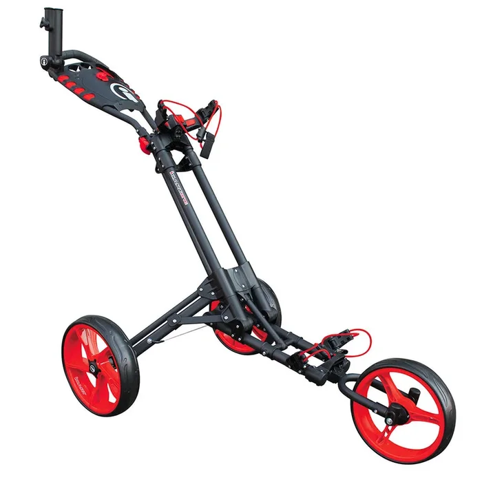 iCart One Compact 3 Wheel Trolley – Grey/Red