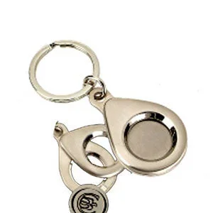 Imprinted Tear Drop Golf Key Chain