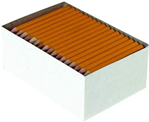 In Stock Hex, No Erasers (144 Per Box) Yellow