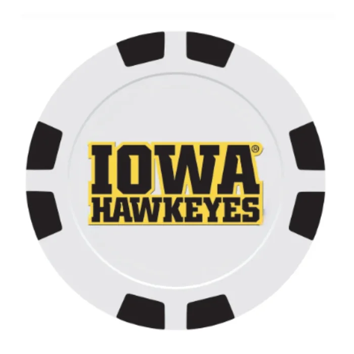 Iowa Poker Chip Golf Ball Markers – Single