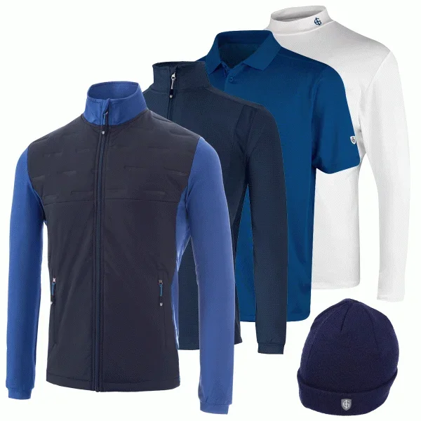 Island Green Bumper Pack / Jacket / Top Layer / Polo Shirt / Base Layer / Beanie Hat