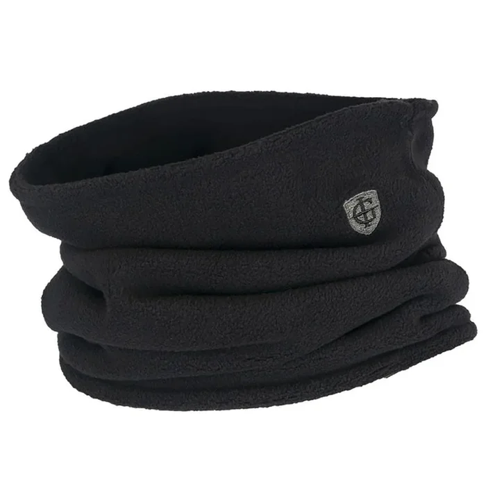 Island Green Double Layer Fleece Neck Warmer – Black/Charcoal