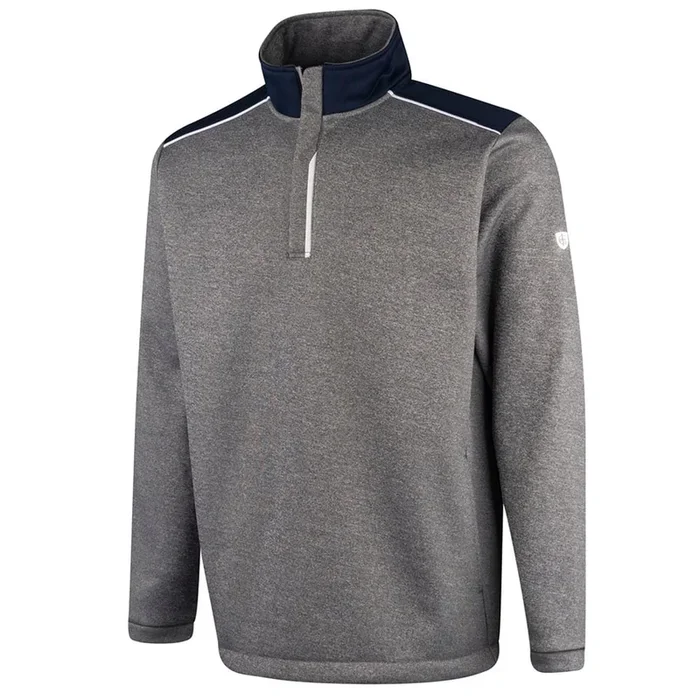 Island Green Junior Top Layer With Seam Pockets – Grey Marl